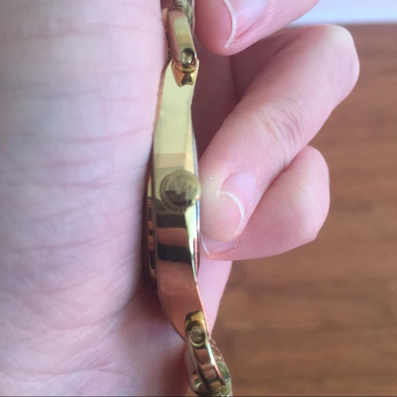 Michael Kors Gold Sneak Style Leather Watch main image 5